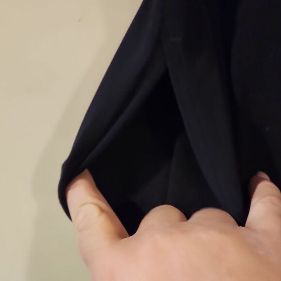 Susan Graver Crop Black Stretchy Elegant Size XLP - Picture 4 of 5